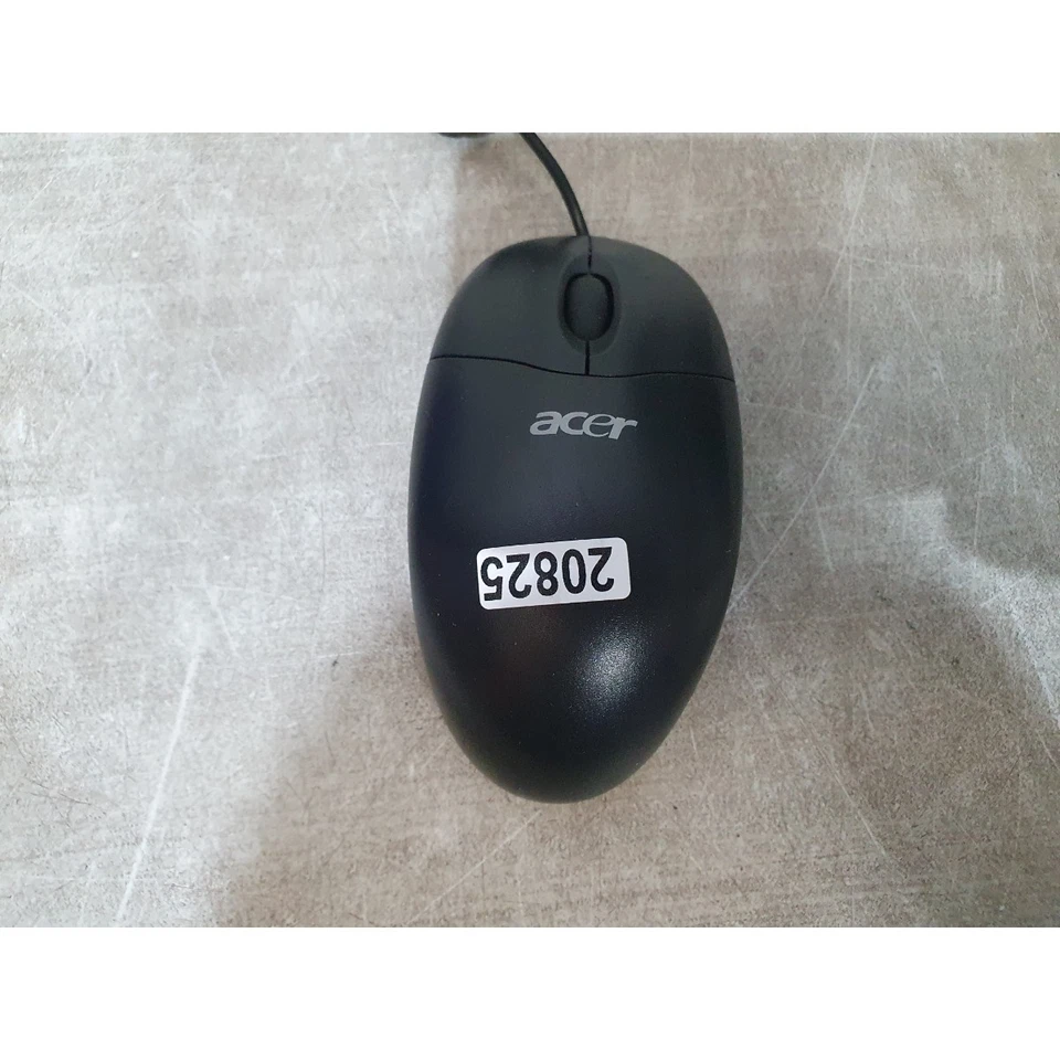 Acer M-SBJ96 Mechanical Mouse Black Wired PS/2 Interface 2-Buttons Scroll Wheel - Image 2 of 4
