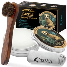 Mink Oil Leather Conditioner and Cleaner 3.53oz Waterproof