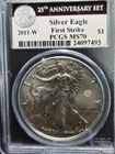 2011‑W American Silver Eagle – PCGS MS70 First Strike
