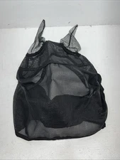 New Black Horse Fly Masks Spandex Chin H-517