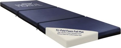 Foam Fall Mat for Elderly - Thick Tri-Fold Fall Prevention for Seniors -