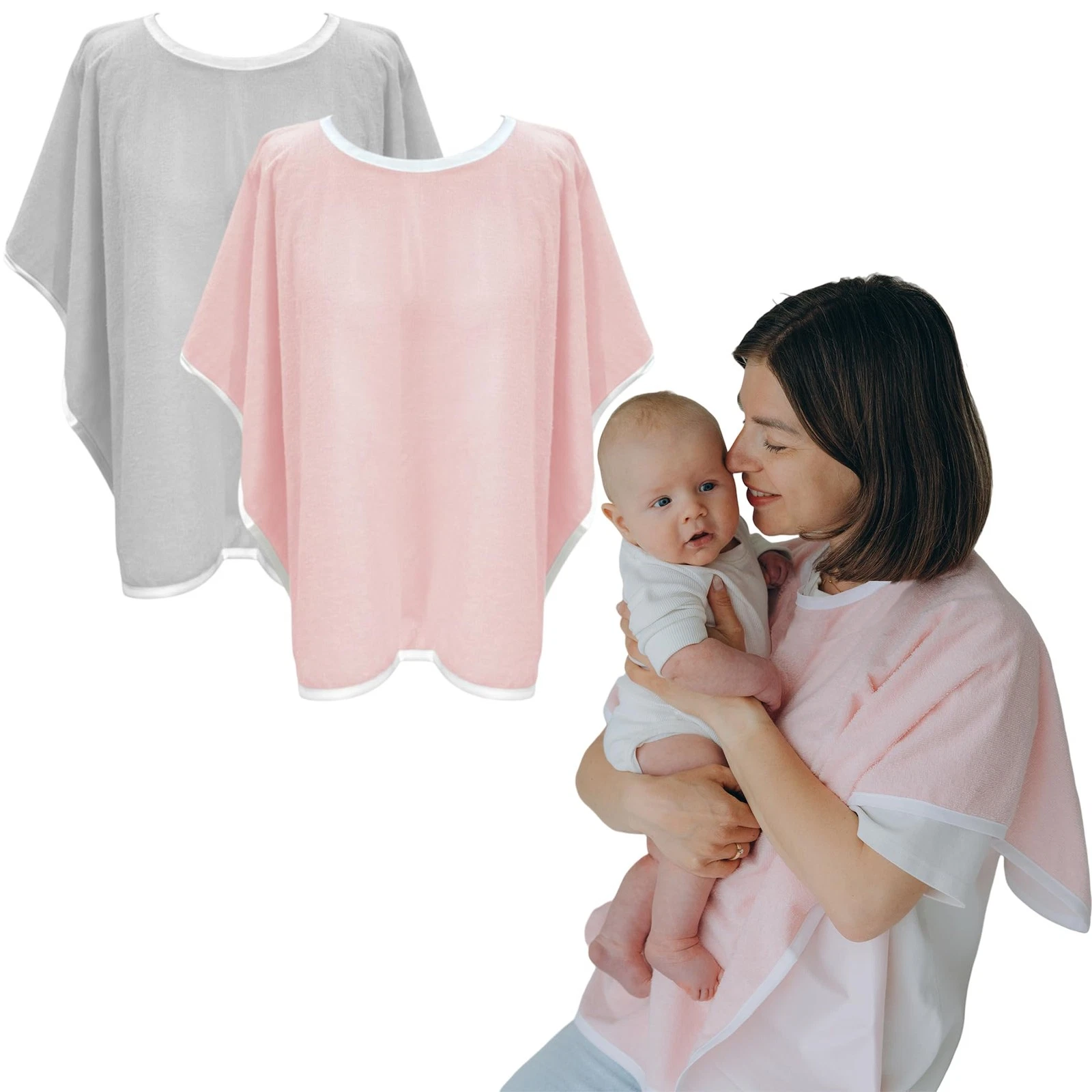 Droowel Wearable Burp Cloths - Extra Soft, Absorbent, and Waterproof Garment ...