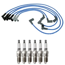 NGK Wire Set & Denso 6 Standard Spark Plugs Kit for B3000 Ranger 3.0 V6 01-03