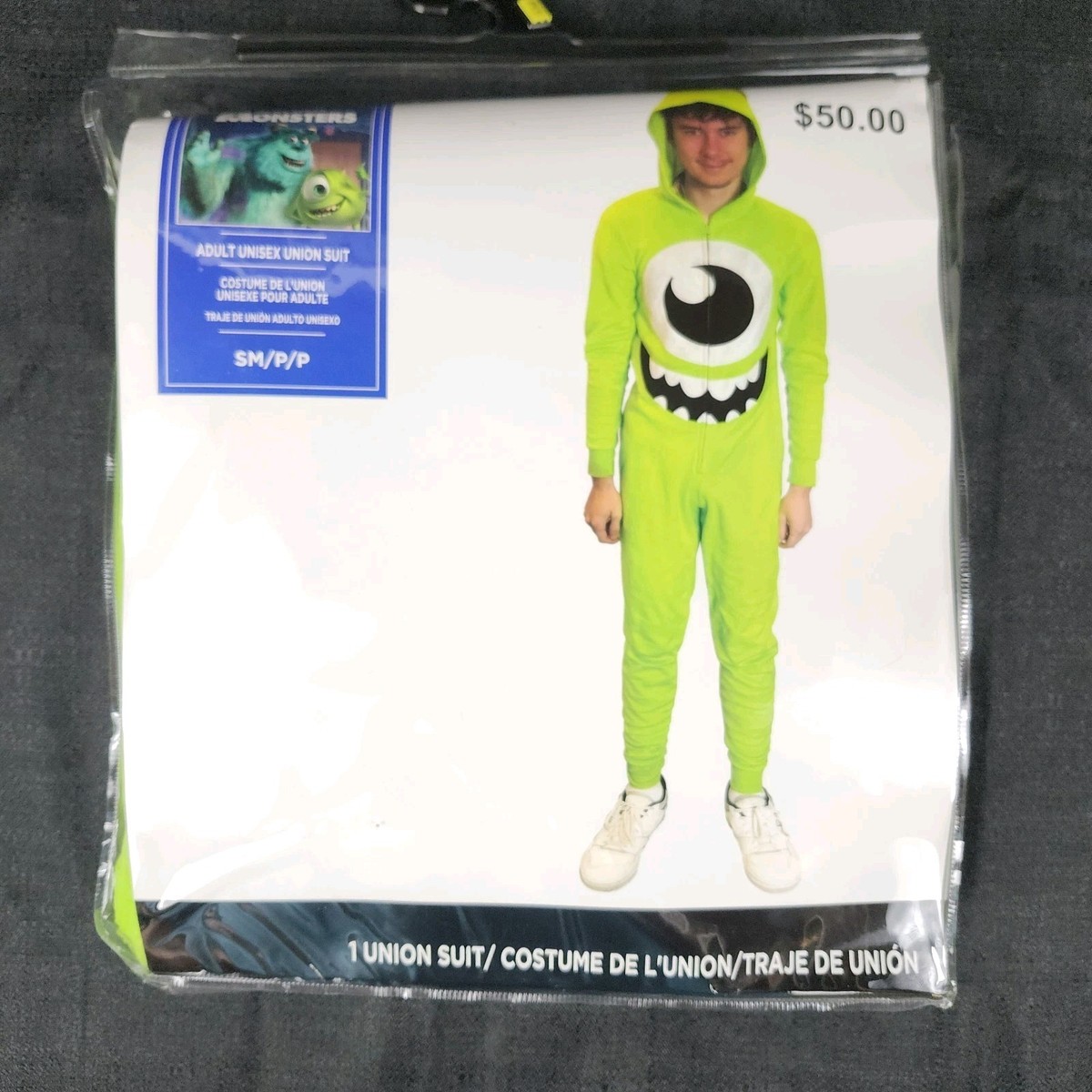 Disney Monsters Inc Mike Wazowski Halloween Costume Adult Small