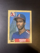 1987 Topps DEVON WHITE ROOKIE CARD #139 (RC) Angels. rookie card picture