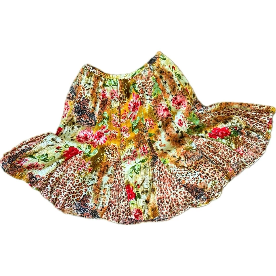 De Colección Bila Godet Falda Pull-on Talla M Cintura Elástica Acampanada Remolino Giratoria Hermosa Foto 4 de 4