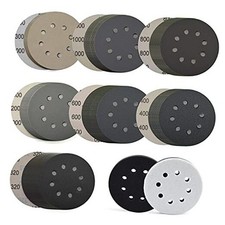 120pcs 5 Inch Sanding Discs Hook & Loop 8 Holes Wet Dry 320 400 600 120 pcs 0.27 per gallon