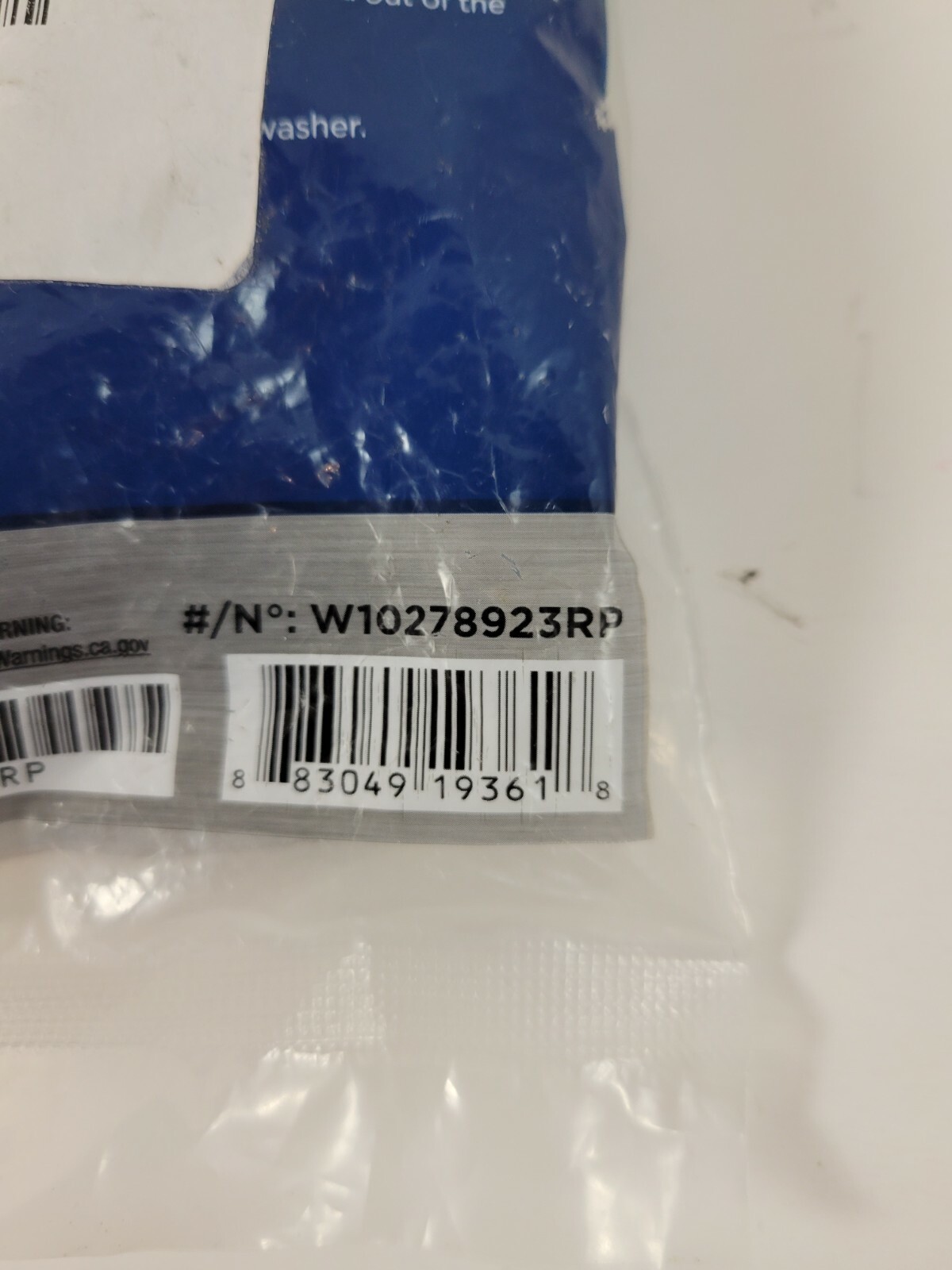 OEM Whirlpool 6 Ft 3Prong Dishwasher Power Supply Kit W10278923RP eBay