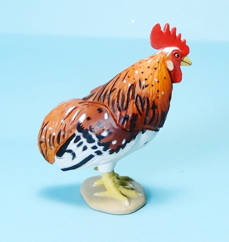 Kaiyodo Choco Q Pet Serie 4 Wachtelschwanz Zwerg Huhn dreifarbige Figur US-Verkäufer - Bild 2 von 3