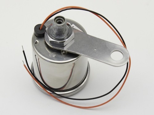 Tacho 1:4 48mm (2") White Face/Chrome, Custom Cafe Bobber Chopper Tracker - Picture 5 of 10