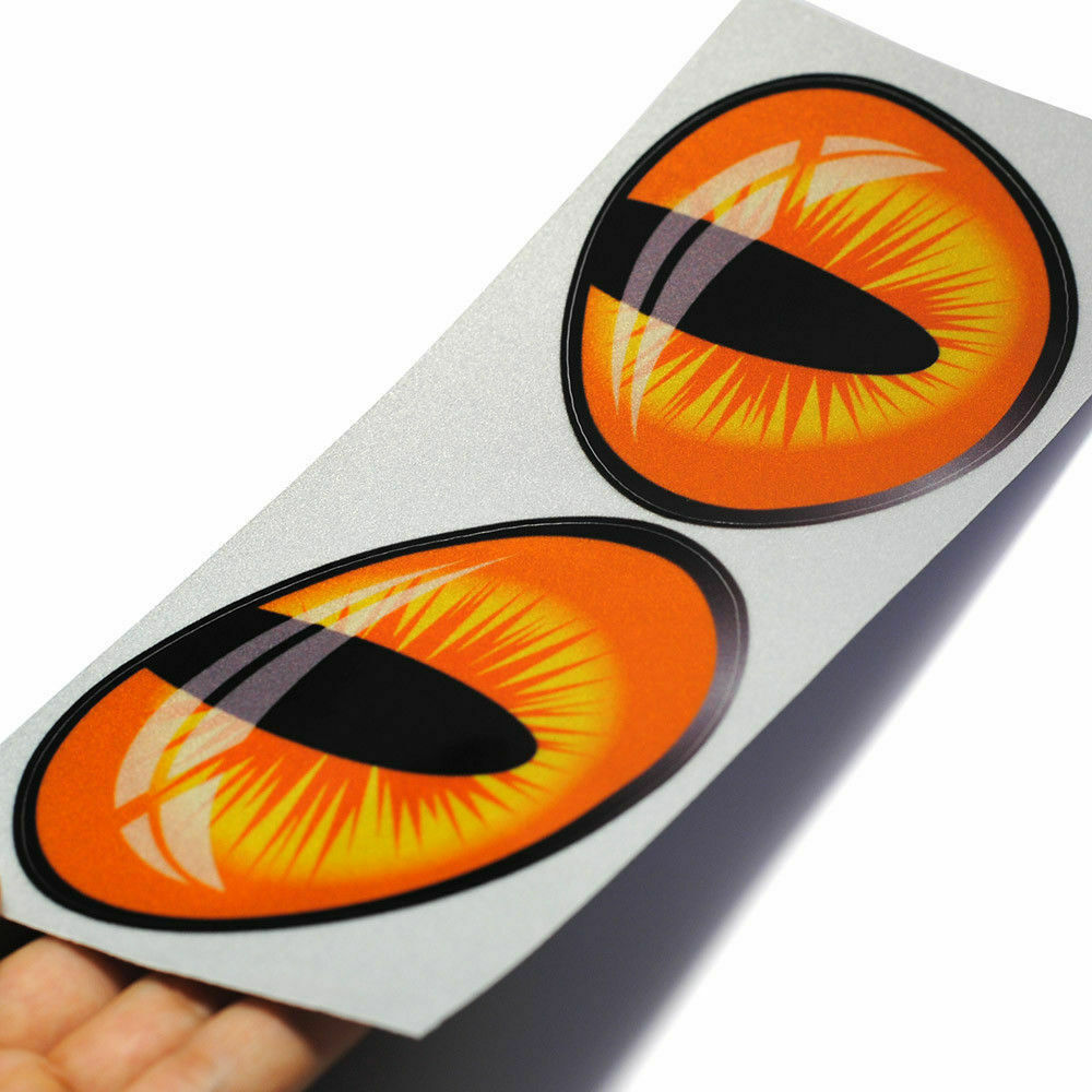 CAT EYES Reflective Stickers Vinyl Decor for Car Window Bumper Rearview ...