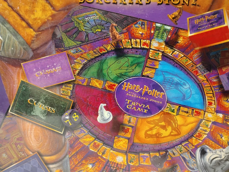 Harry Potter and the Sorcerer's Stone Trivia Game Mattel 2000 Fantasy - New - Image 3 of 4