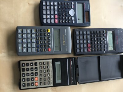 5 wissenschaftliche resp graphikfähige Taschenrechner (Sharp/Casio)