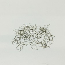 100 piezas de alambre de ligadura de ortodoncia dental corbatas redondas realizadas SS 010 mm