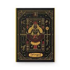 Virgo Zodiac Cover - Matte Journal - Astrology Diary - Tarot Style - 150 Pages