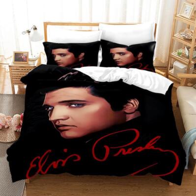 Bettbezug Elvis Berühmtheit 80x80 Kissenbezug Bettwäsche Set 135x200 200x200 SO