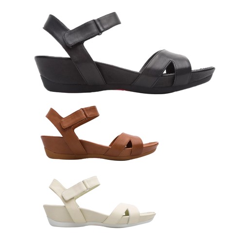 Camper Micro K200116 Cuero Casuales Puntera Abierta Cuña Zapatos Sandalias  De Mujer | eBay