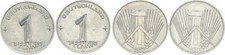 DDR 2x 1 Pfennig: 1952 E und 1953 E fast Stempelglanz  46906