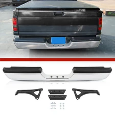 Chrome Complete Rear Step Bumper Assembly For Dodge Ram 1500 2500 3500 1994-2002