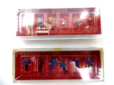 Preiser 590.9010 Railroad Workers & 590.79054 Couples on Benches Figures N Gauge