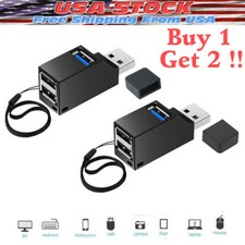 3 Port High Speed USB 3.0 Multi HUB Splitter Expansion Desktop PC Laptop Adapter