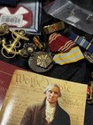 WWII- Mid Century Mixed Army/Navy/Coast Guard Boards Patches Pins Medals — photo 7