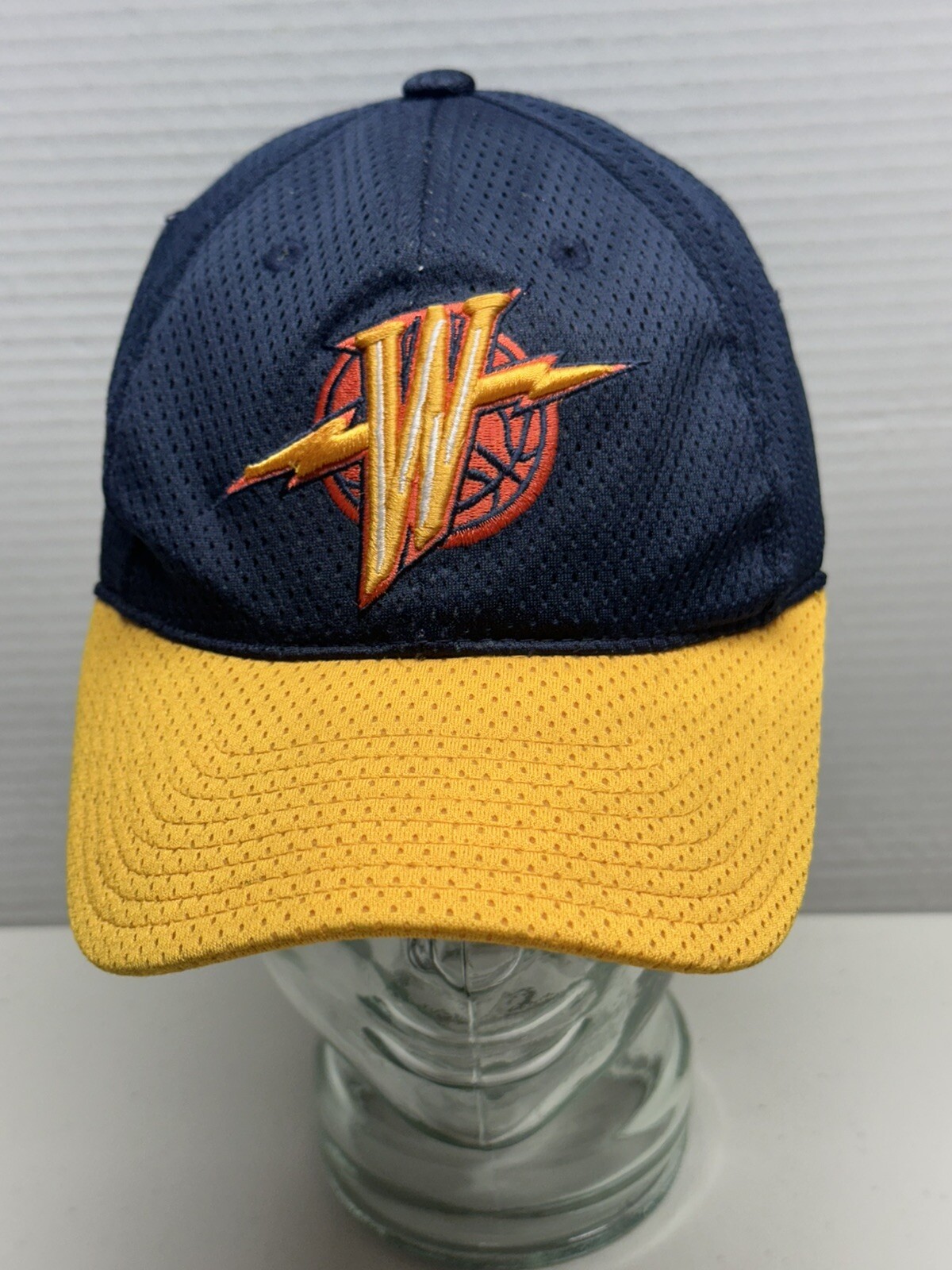 Reebok Men's Yellow and Navy Golden State Warriors Adjustable Hat