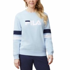 NWT FILA Light Blue Pullover Logo Sweatshirt Large
