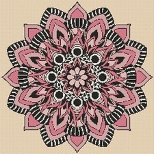 Mandala in Pinks Counted Cross Stitch Chart No.6-420G/2