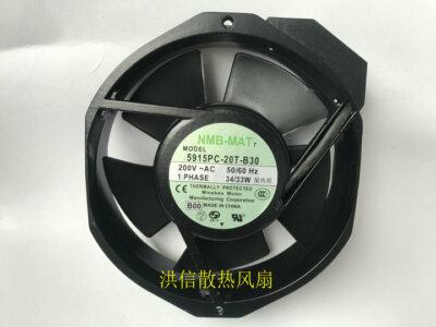NMB-MAT Fan 5915PC-20T-B30-B00 AC 200V 34/33W 17238 17CM cooling fan