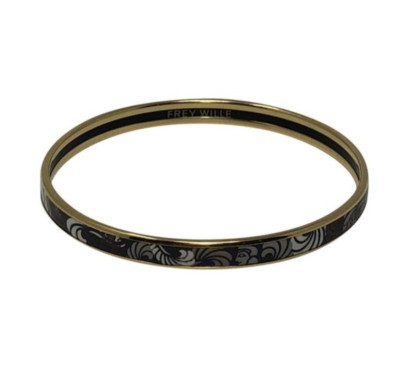 Frey Wille 14k Yellow Gold Bordered Bangle Ulta Magic Sphinx Bangle