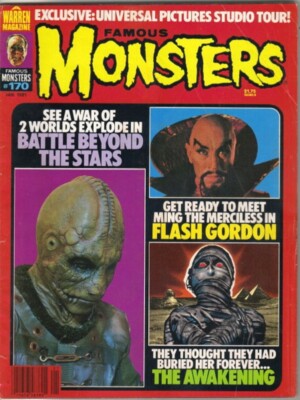 洋書 Famous Monsters Magazine No. 170 1981 Famous Monsters of Filmland Magazine #170 Warren 1981 VERY GOOD+/