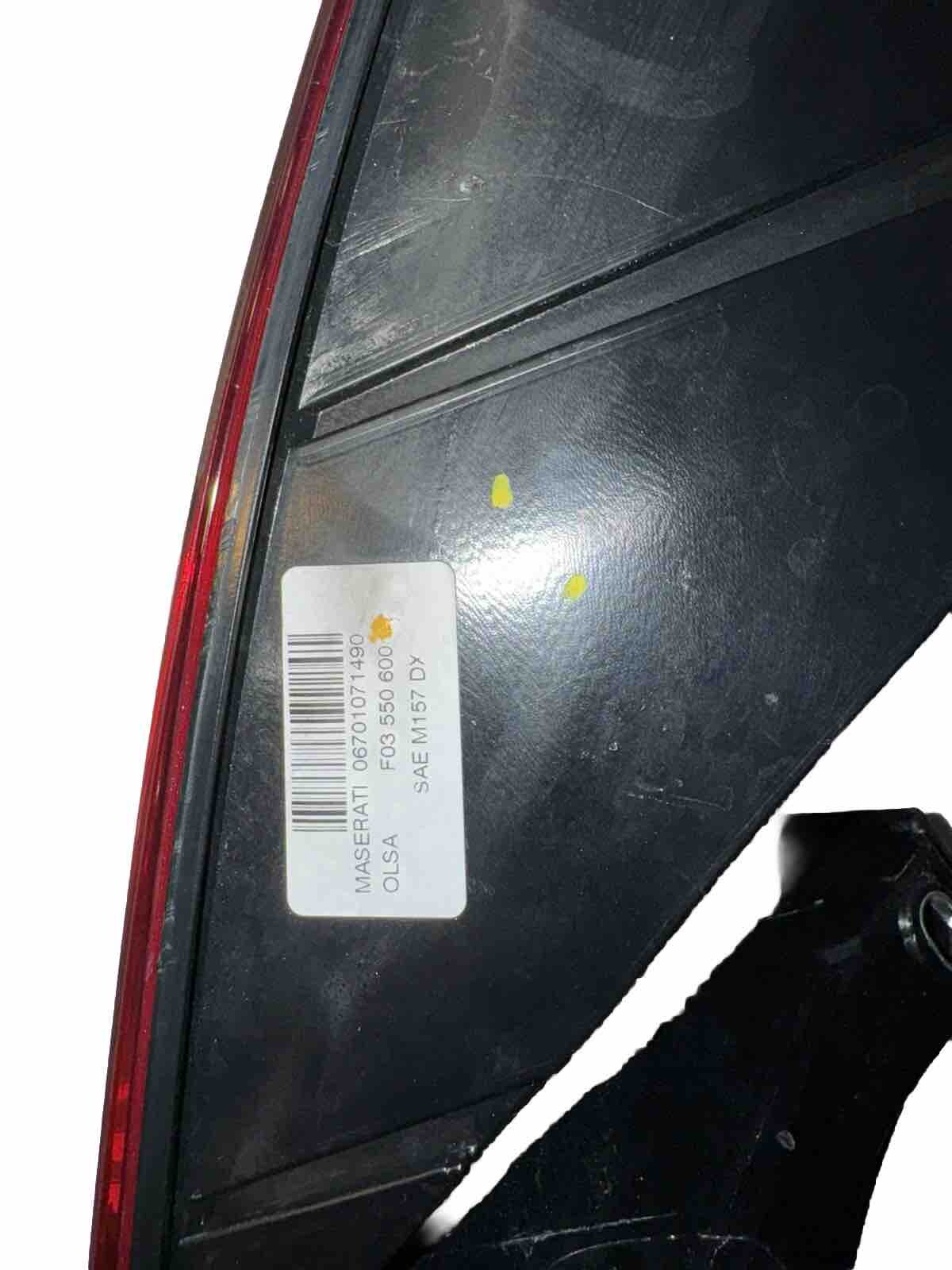 2014-2019 MASERATI GHIBLI S RIGHT DRIVER REAR INNER & OUTER TAIL LIGHT OEM