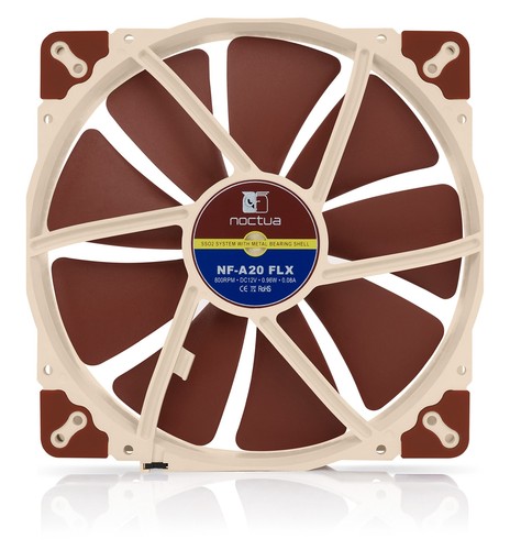NF-A20 FLX Ventilateur Silencieux Haut de Gamme 3 Broches 200x30 mm Marron - Photo 3/7