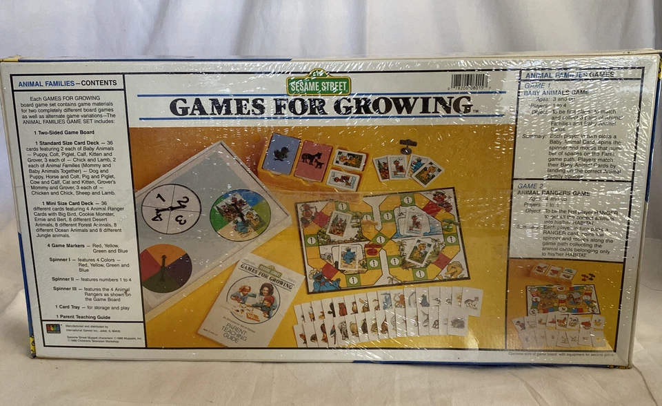 Vintage Sealed!!! Sesame Street - “Games For Growing” 1986 - Image 2 of 2