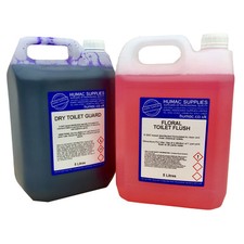 Pink & Blue Portable Toilet Tank Chemical Fluid - Touring Caravan Motorhome Boat