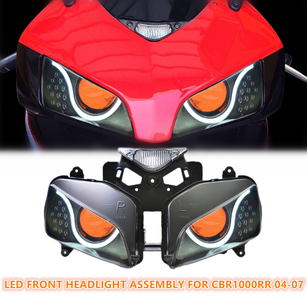 1X LED Motorcycle Headlight Assembly for Honda CBR1000RR 04-07