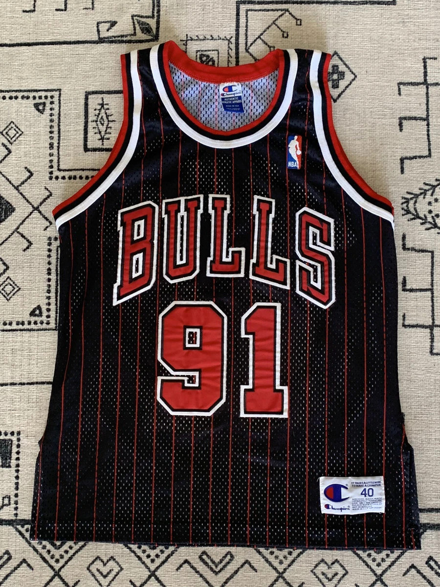 Chicago Bulls Dennis Rodman Champion Jersey Size Youth Medium