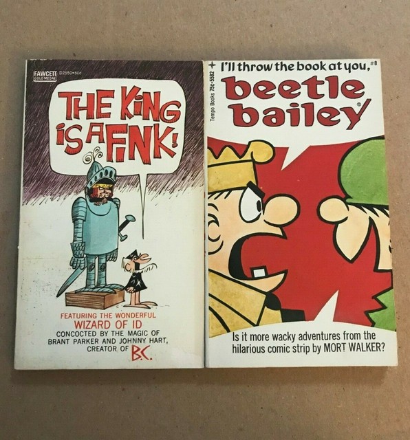 1973 I'll Throw the Book At You Beetle Bailey/69 THE KING IS A FINK