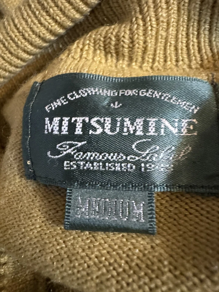 "Suéter cuello alto cachemir años 70 de colección talla AMARILLO MEDIO unisex 44""" Foto 2 de 4