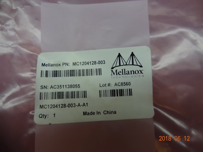Mellanox MC1204128-003 20Gb/s 3m Passive Copper Hybrid #T181