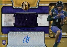 2023 Chronicles Draft Picks Gold Standard Rookie  Quentin Johnston Auto Jersey75