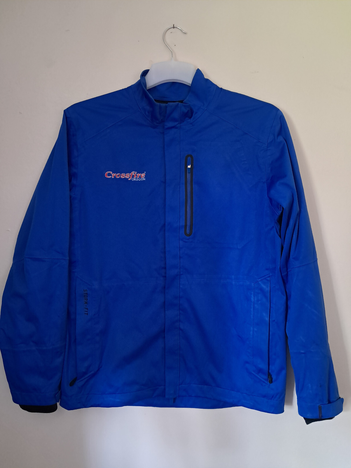 SACAI X NIKE Nike Golf Storm Fit Giacca Blu Manica Lunga Daul Zip Cappotto Sportivo UK Medium