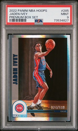 Jaden Ivey [Premium Autograph] #285 2022 Panini Hoops card
