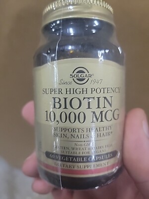 Solgar Biotin 10000 mcg 60 Vegetable Capsules