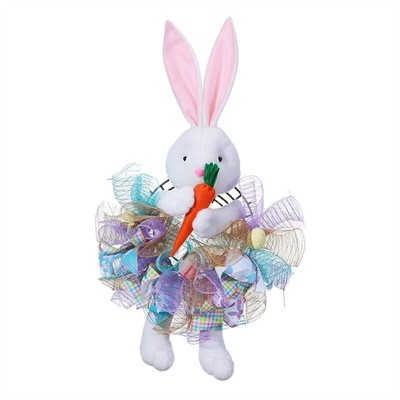 Modern Easter Rabbit Floral Hoop Durable and Stylish Easter Rabbit Door Decor