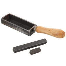 1 Set Strip Shape Iron Ingot Mold Casting Mold For Melting Refining With Handle