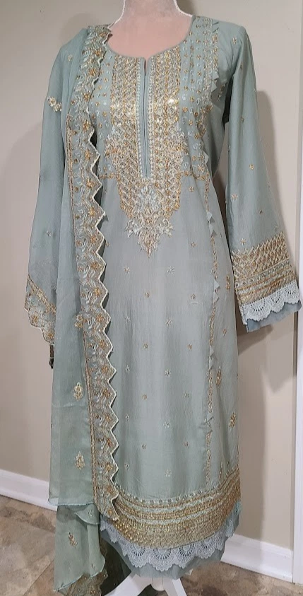 ワンピース PAKISTANI SHALWAR SIZE L Cotton Size L Pakistani Salwar Kameez for sale | eBay