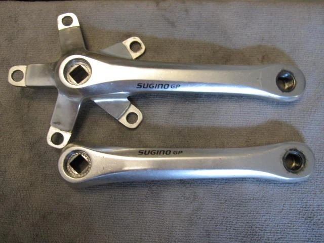 Sugino Bicycle Cranksets with Triple Chainrings 170 mm Crankarm