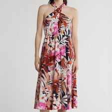 Maggy London Floral Halter Dress Size 4